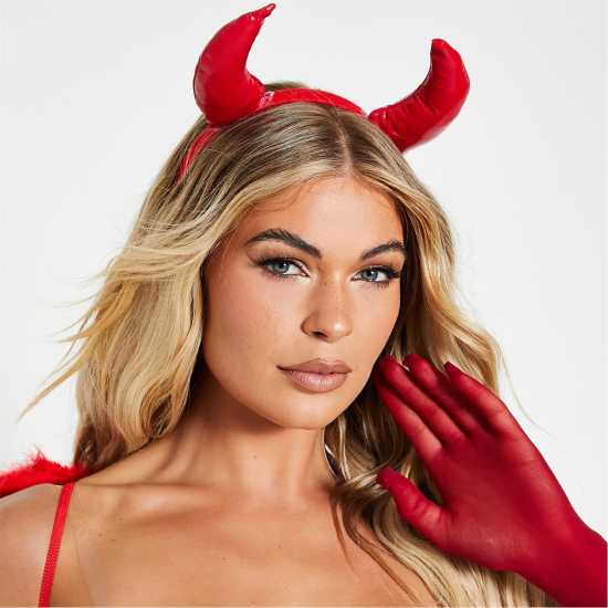 I Saw It First Isawitfirst Vinyl Devil Headband  