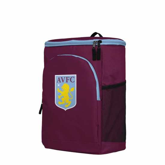 Team Crest Football Insulated Cooler Backpack Bag Астън Вила Ученически раници