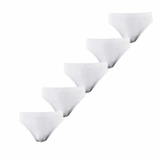 Donnay Essential Mens 5-Pack Briefs Бяло Мъжко бельо