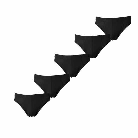 Мъжко бельо Donnay Essential Mens 5-Pack Briefs Черно Donnay Essential Mens 5-Pack Briefs Черно Мъжко бельо