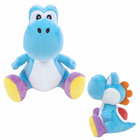 Super Mario Official Green Yoshi Plush Small Синьо 