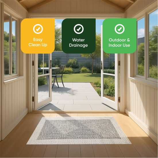 Streetwize Jute Od Rug 99 Light Grey Градина