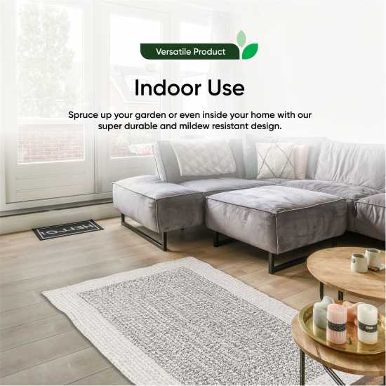 Streetwize Jute Od Rug 99 Light Grey Градина
