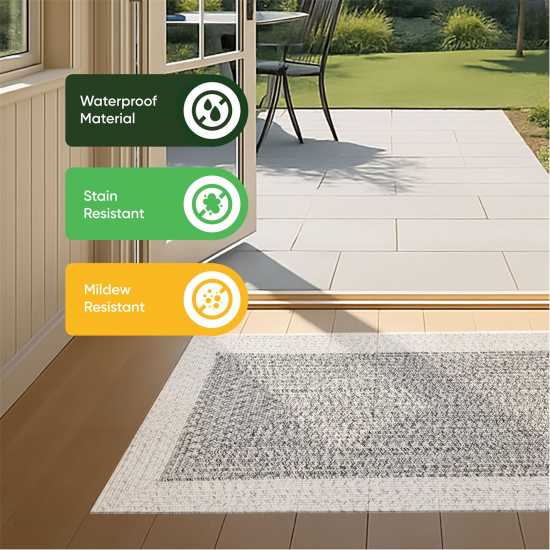 Streetwize Jute Od Rug 99 Light Grey Градина