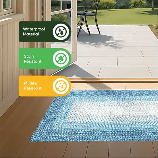 Streetwize Jute Od Rug 99 Океанско синьо Градина