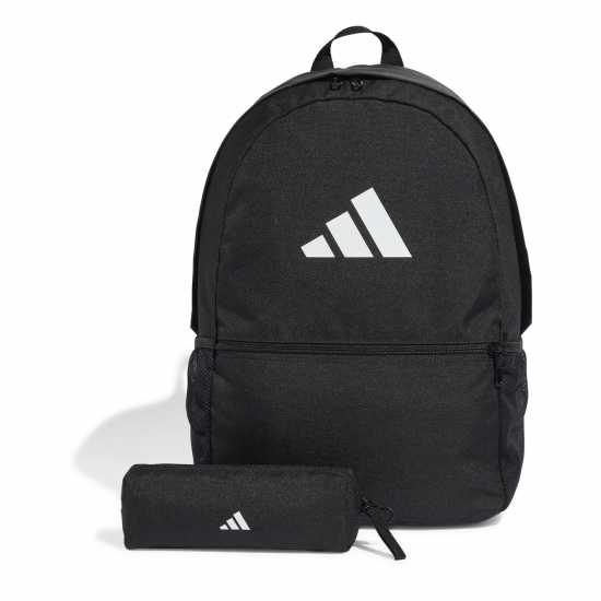 Ученически раници Adidas Backpack With Pencil Case Adults Черно Adidas Backpack With Pencil Case Adults Черно Ученически раници