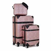 Твърд Куфар Biba Voyage Hard Suitcase Rose Gold Куфари и багаж