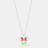Minnie Mouse Kids' Mini Pendant Necklace Сребърно 