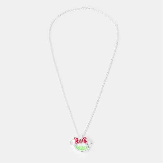 Minnie Mouse Kids' Mini Pendant Necklace Сребърно 