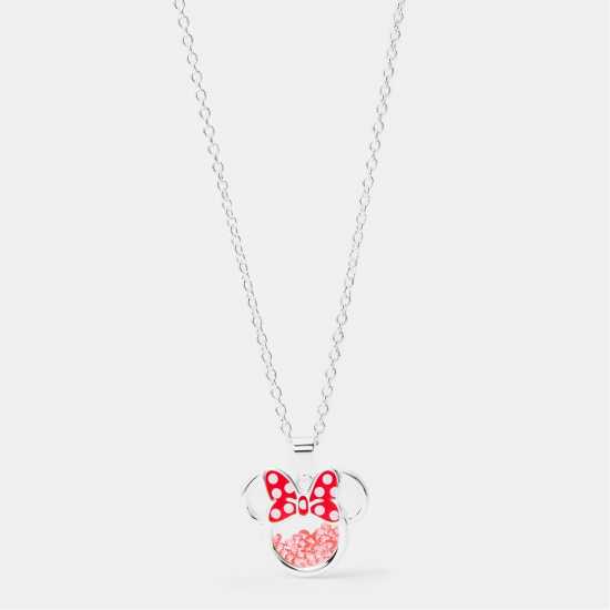 Minnie Mouse Kids' Mini Pendant Necklace Silver 
