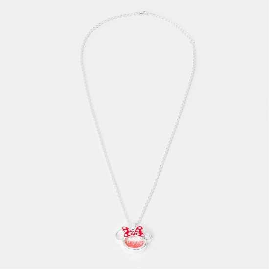 Minnie Mouse Kids' Mini Pendant Necklace Silver 