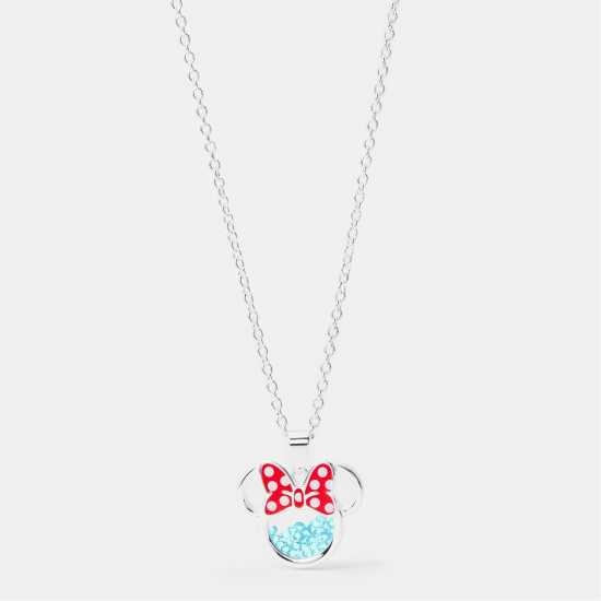 Minnie Mouse Kids' Mini Pendant Necklace Сребърно 