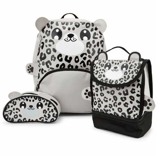 Baby Animal Snow Leopard Backpack Set  Ученически раници