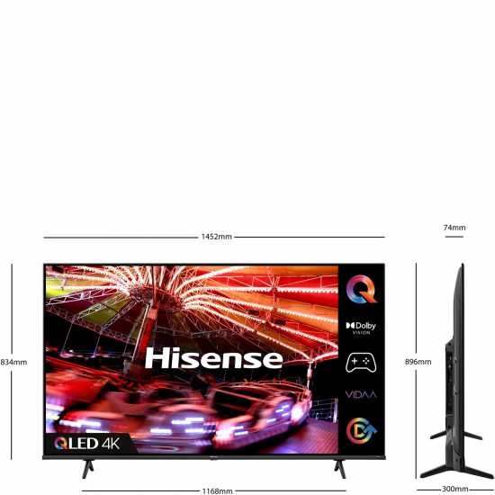65E7Hqtuk Qled Gaming Series 65 Inch 4K Uhd Smart Tv With Bluetooth And Wi-Fi 2022  - 