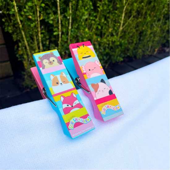 Squishmallows Kids Travel Towel Clips Set  