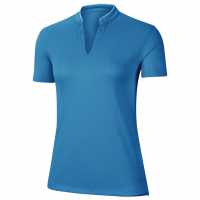 Nike Дамска Блуза С Яка Breathe Fairway Polo Shirt Ladies Laser Blue Дамски тениски с яка