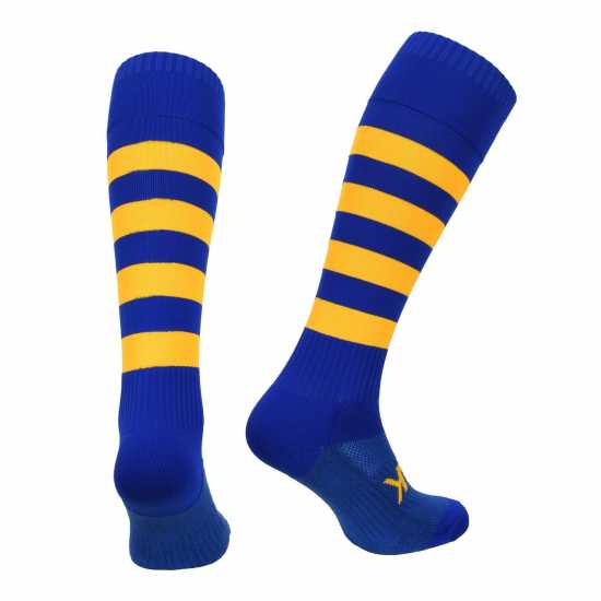 Atak Sports Hooped Socks Junior Кралско/Злато 