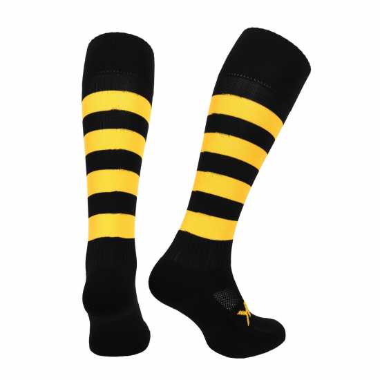 Atak Sports Hooped Socks Junior Черно/Злато 