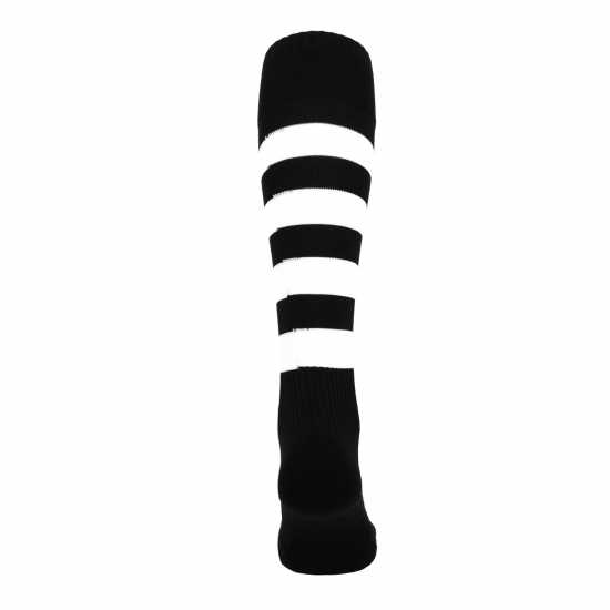 Atak Sports Hooped Socks Senior Black/White 