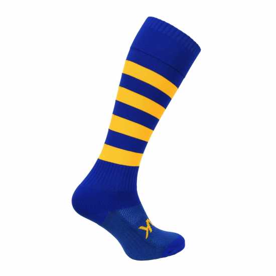 Atak Sports Hooped Socks Senior Royal/Gold 