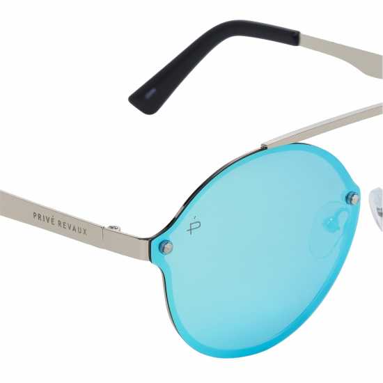 Кръгли Слънчеви Очила Prive Revaux Unisex Adults The Orient Round Sunglasses Сребърно Кръгли Слънчеви Очила Prive Revaux Unisex Adults The Orient Round Sunglasses Сребърно