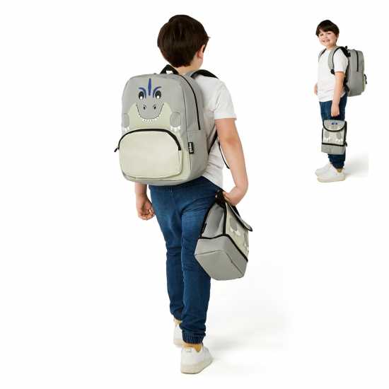 Zappi Co Team Zappi Co Baby Animal Backpack Set T-Rex (Backpack Lunch Box Pencil Case) Zappi Co Team Zappi Co Baby Animal Backpack Set T-Rex (Backpack Lunch Box Pencil Case)