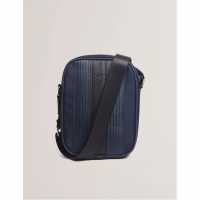 Ted Baker Чанта През Рамо С Цип Ted Pu Striped Flight Bag  