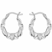 Silver Je103968 Heart Creo  Earrings  Бижутерия