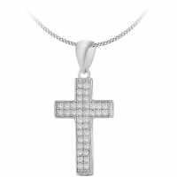 Silver Cross Necklace  Бижутерия