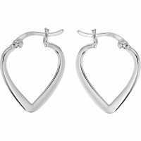 Silver Je103938 Heart Creo  Earrings Sterling Silver Бижутерия