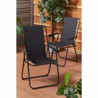 Pair Of Oxford Folding Patio Chairs