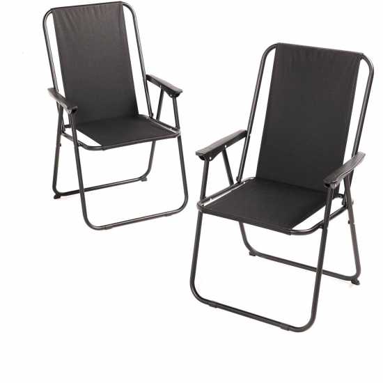 Pair Of Oxford Folding Patio Chairs  Лагерни маси и столове