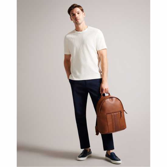 Men's Pu Leather Backpack  