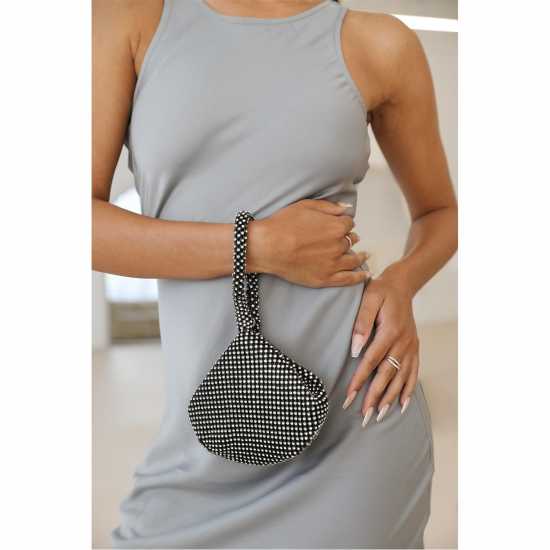 Wheres That From Wheres Mini Chainmail Pouch Bag Черно 