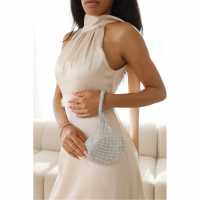 Wheres That From Mini Chainmail Pouch Bag Silver 