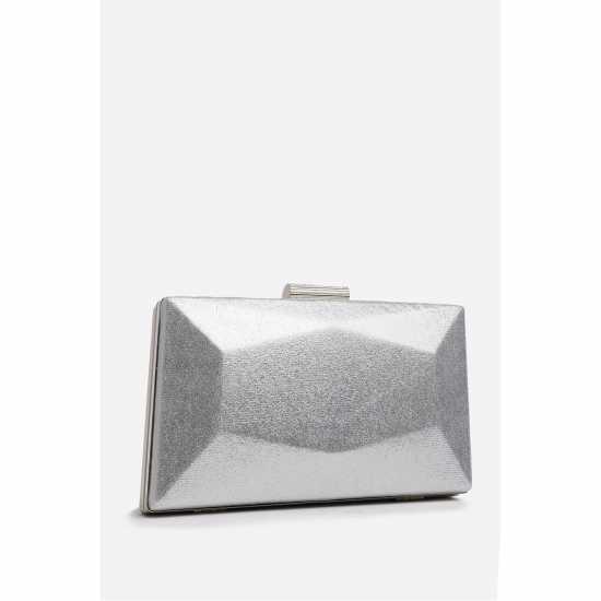 Wheres That From Embellished Evening Clutch Сребърно 