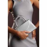 Чанта За Рамо Top Handle Shoulder Bag Silver 