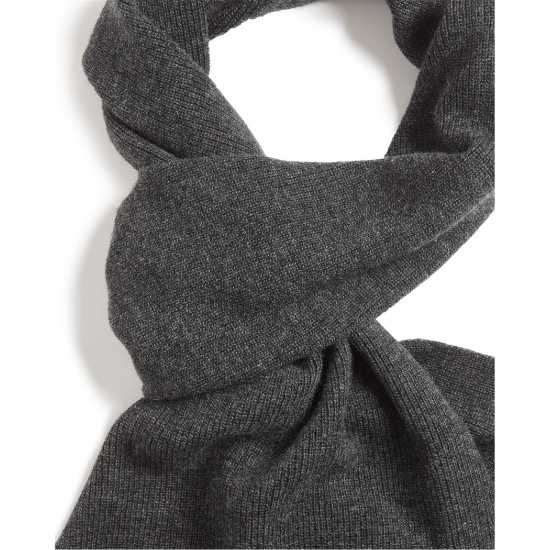 Lambswool Ribbed Scarf  