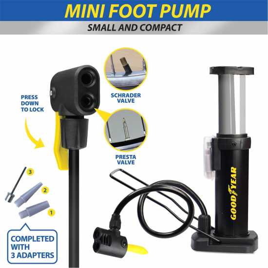 Goodyear Goodyear Compact Foot Pump  