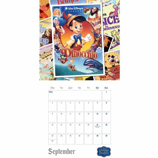 Disney Vintage Posters 2024 Calendar  Подаръци и играчки