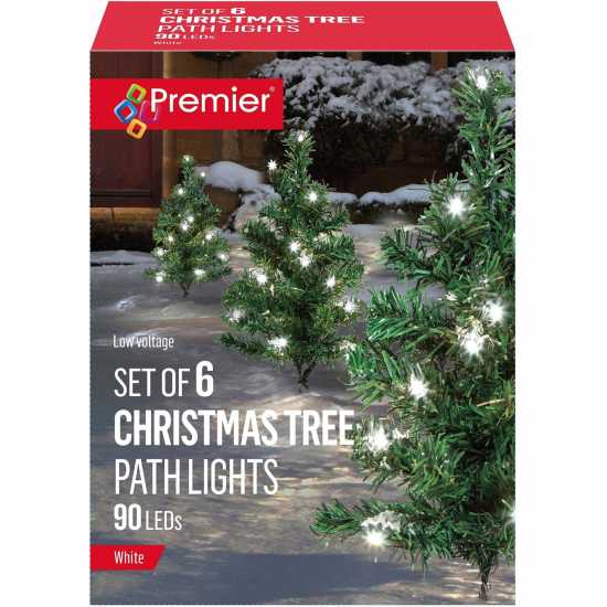 Piece Tree Path Lights With 15 White Leds  Коледна украса