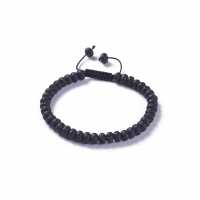 Mens Black Lava Bead Bracelet 6320-Np-Mlavab-Black