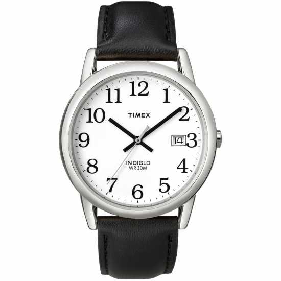 Timex Mens Easy Reader Watch With Date - Black/sil  Бижутерия