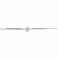 Espree Elite Fashion Crystal And Blue Stone Bracelet Silver Бижутерия