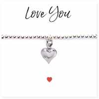 Beaded Bracelet & Heart On Love You Card 00605-Cds  Дамско бельо