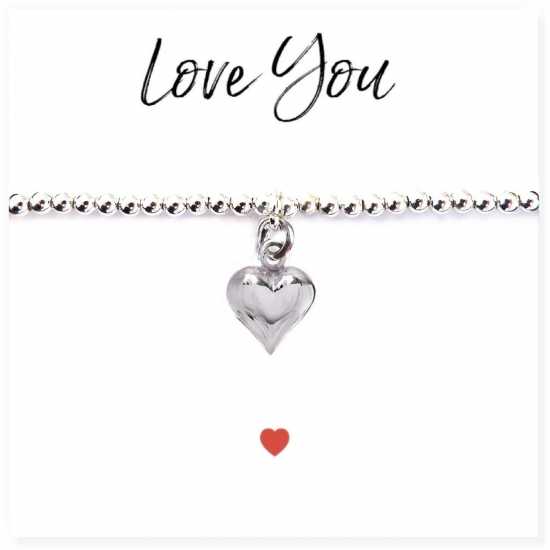 Beaded Bracelet & Heart On Love You Card 00605-Cds