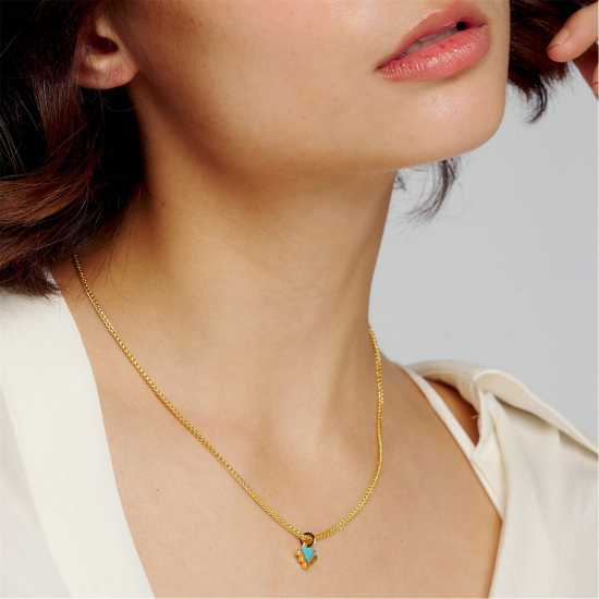 All We Are Women's Itza Pendant Necklace Злато/Тюркуаз All We Are Women's Itza Pendant Necklace Злато/Тюркуаз