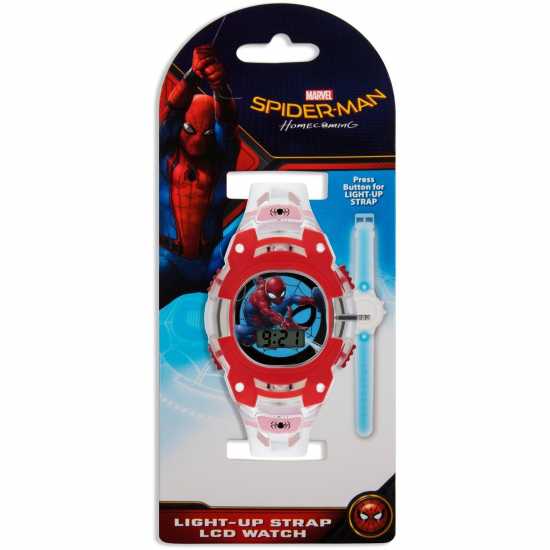 Marvel Comics Disney Spiderman Kids Rubber Strap Watch