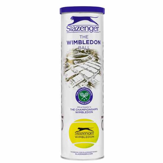 Slazenger Wimbledon Tennis Balls (4 Ball)  Топки за тенис