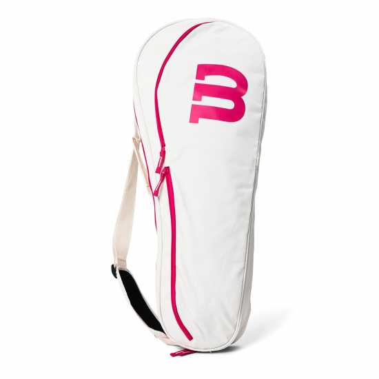 Wilson Advantage Iii Triple Racket Bag White/Pink Wilson Advantage Iii Triple Racket Bag White/Pink